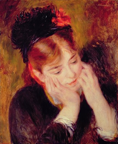 Reflectie door Pierre Auguste Renoir