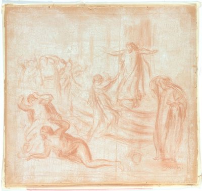 Schets voor Oedipus Rex door Pierre Auguste Renoir