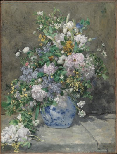 Lenteboeket, 1866 door Pierre Auguste Renoir