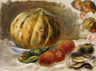 Stilleven met Meloen en Tomaten, c.1900 door Pierre Auguste Renoir