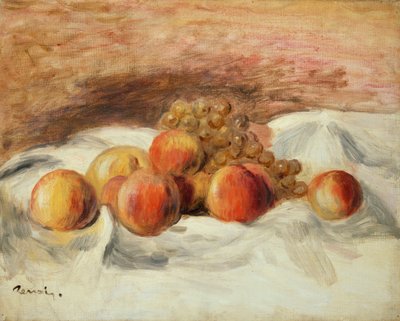 Stilleven met perziken door Pierre Auguste Renoir