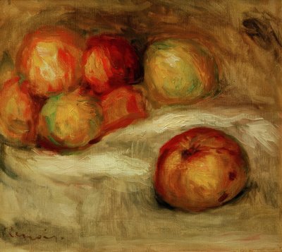 Stilleven met appels door Pierre Auguste Renoir