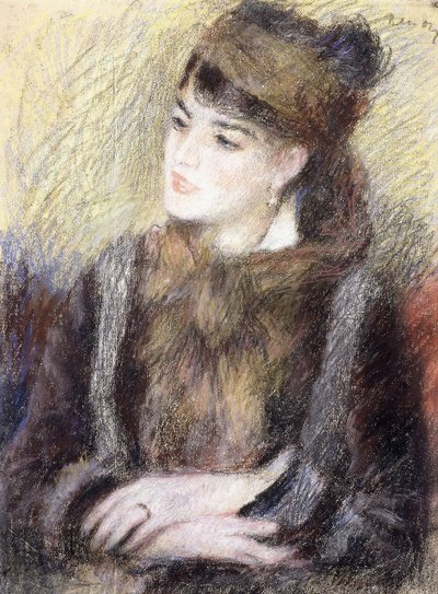 Studie van een vrouw door Pierre Auguste Renoir
