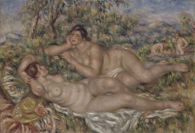 De Baders, c.1918-19 door Pierre Auguste Renoir