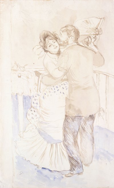 De landelijke dans door Pierre Auguste Renoir