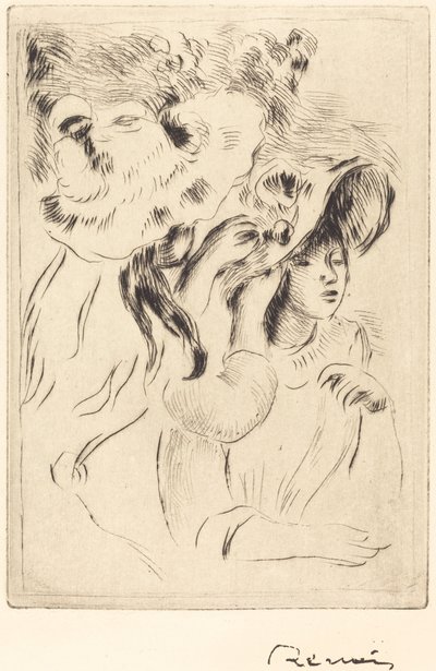 De hoedenspeld Le chapeau epingle, 1894 door Pierre Auguste Renoir