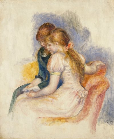 De Lezing, 1890 door Pierre Auguste Renoir
