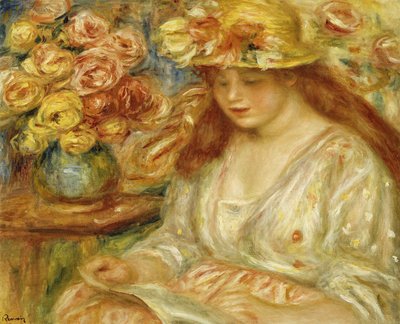 De lezer door Pierre Auguste Renoir