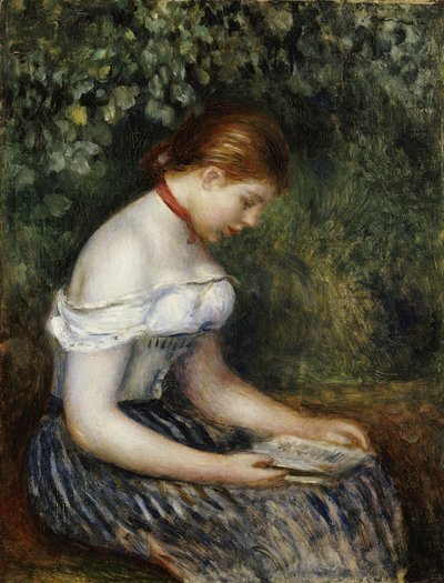 De lezer door Pierre Auguste Renoir