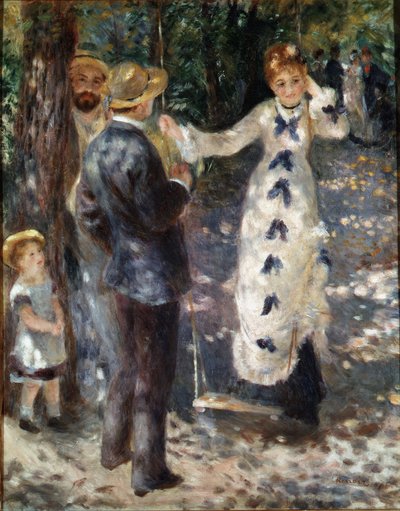 De schommel door Pierre Auguste Renoir