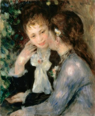Vertrouwelijke gesprekken door Pierre Auguste Renoir