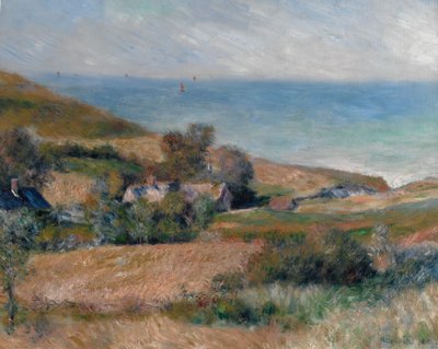 Uitzicht op de Kust bij Wargemont in Normandië, 1880 door Pierre Auguste Renoir