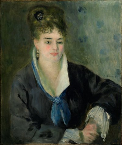 Vrouw in Zwart door Pierre Auguste Renoir