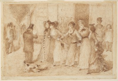 Dochters van arbeiders op de buitenste boulevard (Illustratie voor Emile Zola