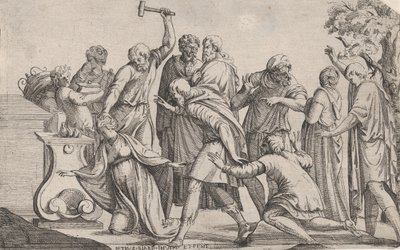 Offer van Iphigenia door Pierre Biard
