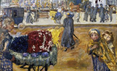Avond in Parijs door Pierre Bonnard