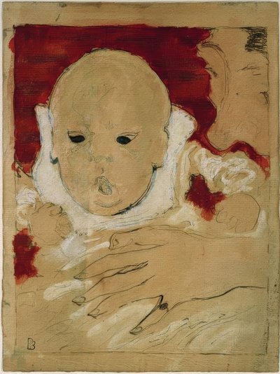Andrée Bonnard en haar zoon Jean Terrasse door Pierre Bonnard