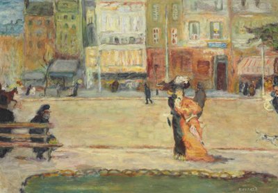 Boulevard de Clichy of Straatscène in Parijs door Pierre Bonnard