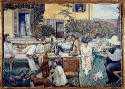 Bourgeois Middag of de Terrasfamilie, 1900 door Pierre Bonnard