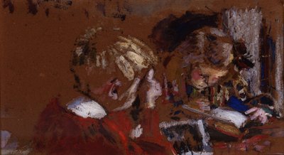 Kinderen lezen door Pierre Bonnard