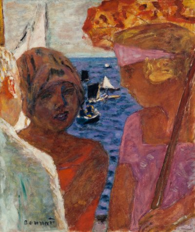 Gesprek in Arcachon, 1926-1930 door Pierre Bonnard