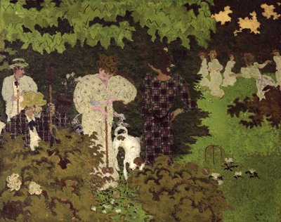 Schemering, of Een ronde croquet, 1892 door Pierre Bonnard