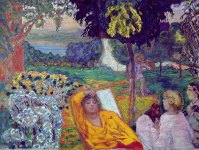 Avond (of Siësta of In een zuidelijke tuin) 1914 door Pierre Bonnard