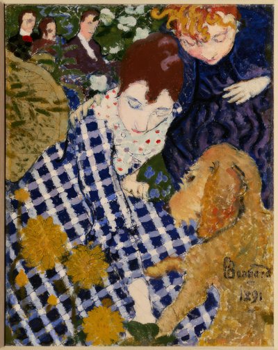 Vrouw met hond door Pierre Bonnard