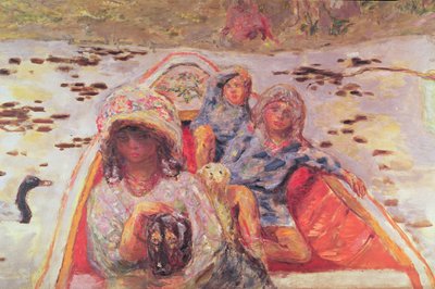 In de Boot (detail) door Pierre Bonnard