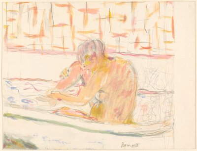 Vrouw in badkuip door Pierre Bonnard