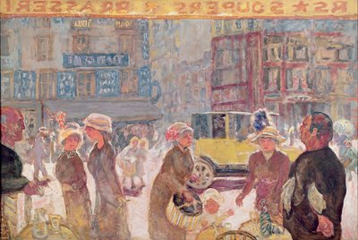 La Place Clichy, 1912 door Pierre Bonnard