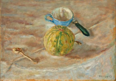 De blauwe kop door Pierre Bonnard