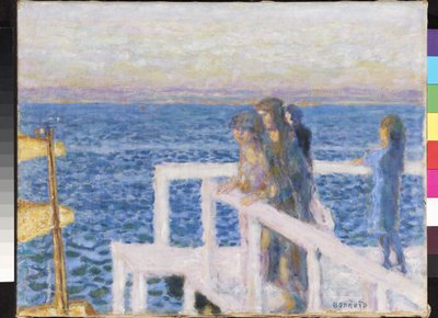 Aanlegsteiger in Cannes door Pierre Bonnard