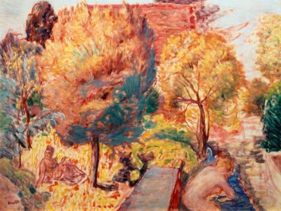Landschap met badenden door Pierre Bonnard