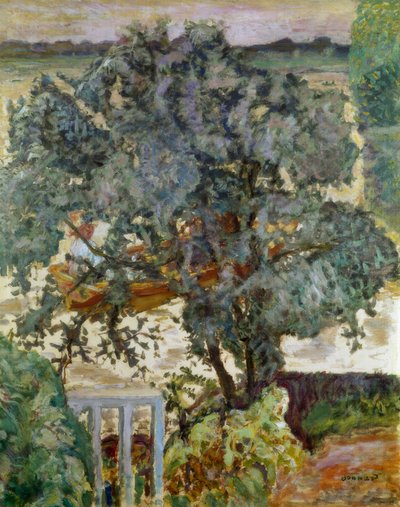 De boom bij de rivier door Pierre Bonnard