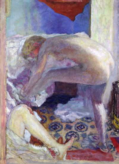 Grote blauwe naakt door Pierre Bonnard