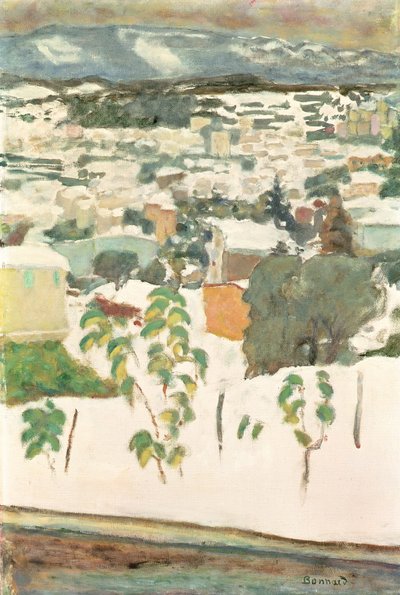 Le Cannet in de sneeuw, c.1927 door Pierre Bonnard
