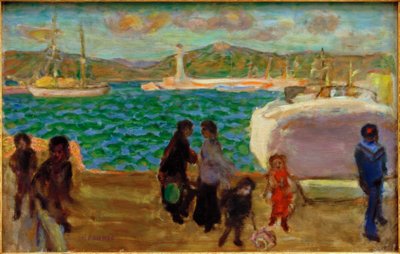 De mistige golf (mistralhemel) door Pierre Bonnard