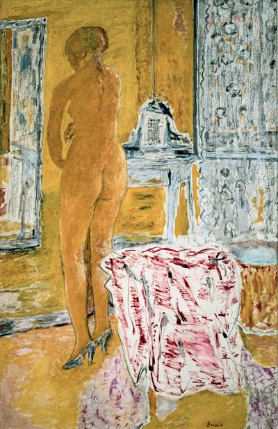 Le grand nu jaune door Pierre Bonnard