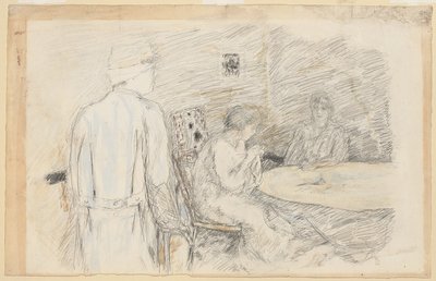 De verlofganger (de gewonde in zijn familie) door Pierre Bonnard