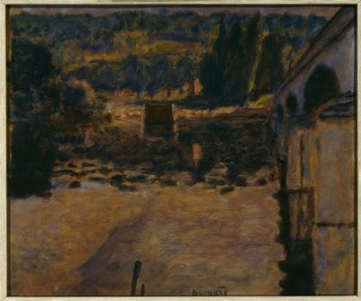 De brug in Vernon door Pierre Bonnard