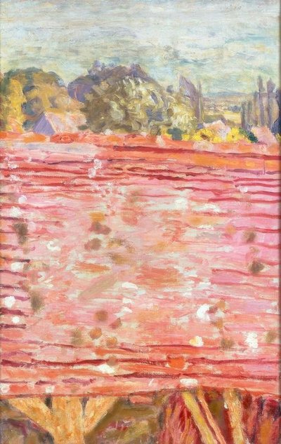 Het rode dak door Pierre Bonnard