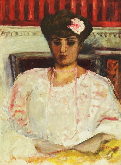 Misia in Roze Blouse door Pierre Bonnard