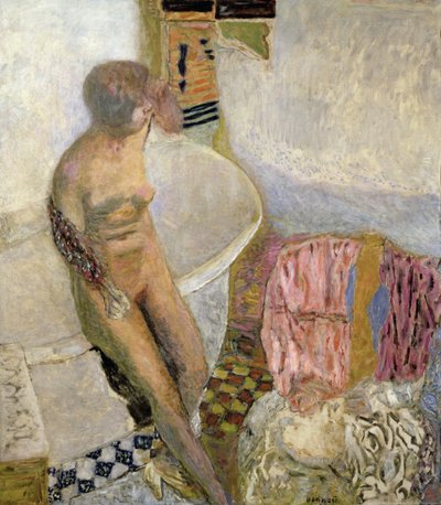 Naakt bij het bad door Pierre Bonnard