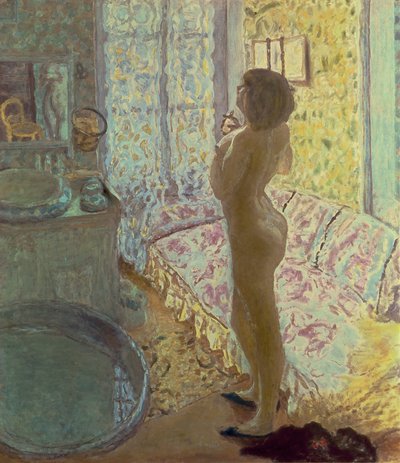 Naakt in tegenlicht, of De Eau de Cologne, 1908-09 door Pierre Bonnard