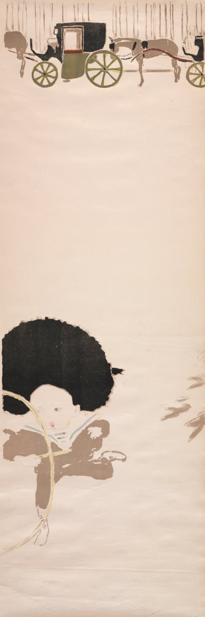 Kindermeisjes Promenade, Fries van Koetsen, 1895 door Pierre Bonnard