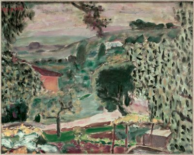 Landschap van Le Cannet door Pierre Bonnard