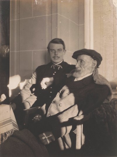 Pierre-Auguste en Jean Renoir, ca. 1916 door Pierre Bonnard