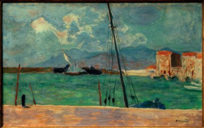 Haven van Cannes of De latijnse zeil door Pierre Bonnard