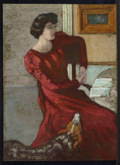 Portret van Madame Hessel, of de Vrouw in Rood, 1901 door Pierre Bonnard